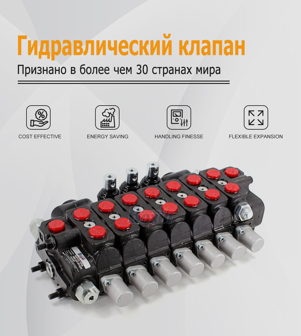 Multi-Spool SD6 Sectional Directional Control Valve for Mobile Machinery